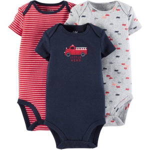 Child Of Mine By Carter's Newborn Baby Boy Bodysuit 3 Pack For  $6.50 (Walmart.com)