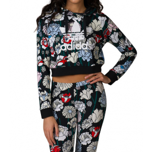 Grab ADIDAS Crop Hoodie Floral For $50 At JimmyJazz.com