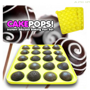 Cake Pops Instant Silicone Baking Pan Set For $14.88 At Newegg.com