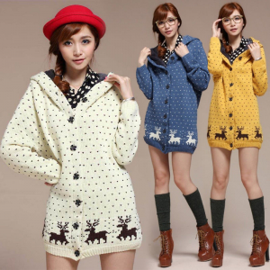 Knitwear Thick Fur Lining Warm Winter Hooded Cardigan Coat Sweater Tops Jumper For $20.52 At Ebay.com