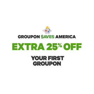  Get an Extra 25% OFF Your First Groupon Order with Promo Code