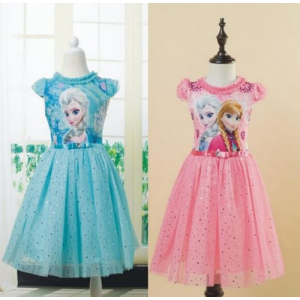 Pageant Kids Girls Frozen Princess Anna Elsa Party Dress Holiday Outwear Gift For $9.99 (Ebay.com)