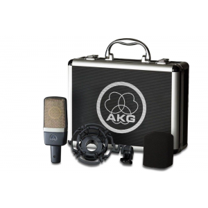 AKG C214 condensor studio mic w/mount case C214 Factory Sealed Retail Box For $261.99 (Ebay.com)