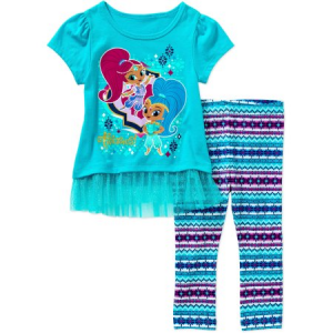 Buy Shimmer and Shine Toddler Girl Knit Tunic and Leggings Outfit Set For $9 At Walmart.com