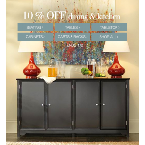 Now 10% Off on Dining & Kitchen At Homedecorators.com