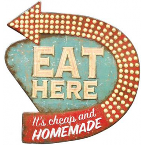 Grab Eat Here Retro Wall Art For $23 Only At Homedecorators.com