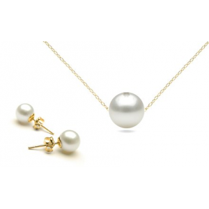 Buy 14K Gold Genuine Pearl Earring and Pendant Set For $14.99 At Groupon.com