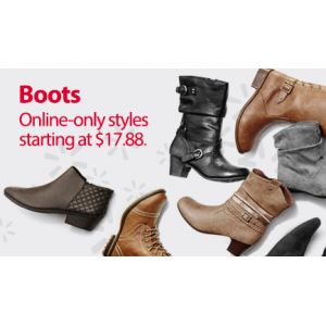 Buy Boots Online Only StylesStarting At $17.88 (Walmart.com)