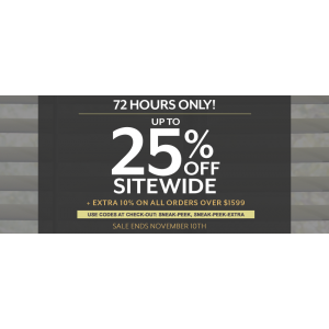 Get Up to 25% Off on Sitewide + Extra 10% Off on All Order At Blinds.com