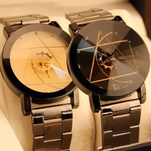 Luxury Men Women Watches Compass Stainless Steel Quartz Analog Wrist Watch New For $4.19