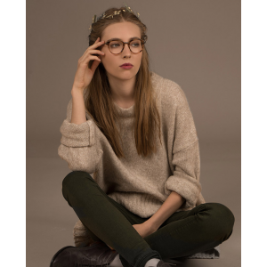 GINGER Brown Striped Eyeglasses For Women At $54 (Eyebuydirect.com)