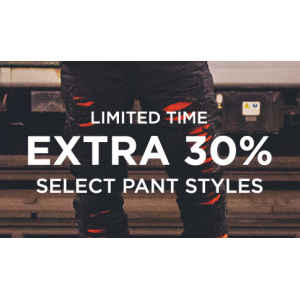 Limited Time : Get Extra 30% Off Select Pants Styles At JimmyJazz.com