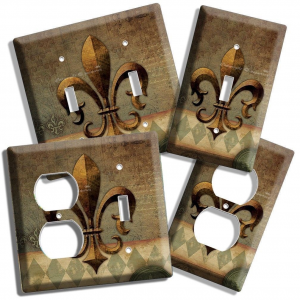 Fleur De Lis Medieval Design Light Switch Outlet Wall Plate Cover Room Art Decor For $9.99 (Ebay.com)