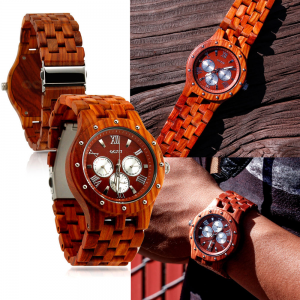 Grab Luxury Wood Watch Wooden Wristwatch Quartz Men's For $39.99 At Ebay.com