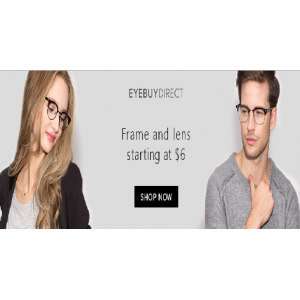 Grab Frame & Lens Starting At $6 Only At Eyebuydirect.com