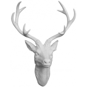 Get White Deer Head Plaque For $30 At Homedecorators.com