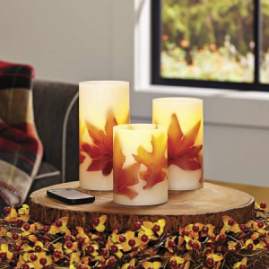 Grab Better Homes and Gardens 3 Pack LED Pillar Candles For $14.88 At Walmart.com