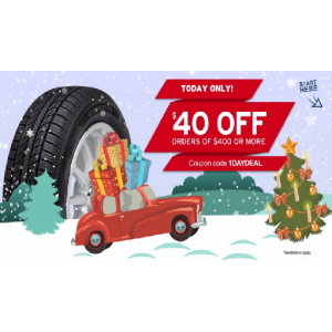 Get $40 Off on Order $400 or More At Tirebuyer.com