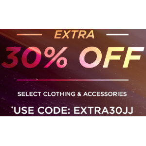 Get Extra 30% Off on Clothing & Accessories At JimmyJazz.com