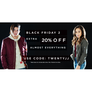 Black Friday 2 : Get Extra 20% Off on Almost Everything At JimmyJazz.com