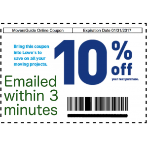 THREE (3x) Lowes 10% OFF Printable Coupons At Ebay.com