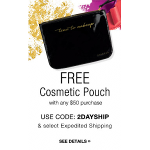 Grab Free Cosmetic Pouch with any order of $50 or more At Avon.com