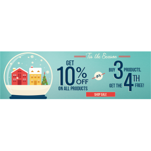 Tis The Season :Get 10% Off + Buy 3 Products Get 4th Free Only At Blinds.com