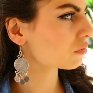 Antique Silver Dangle Drop Statement Vintage Big Metal Boho Large Long Earring For $16 At Ebay.com