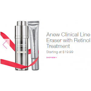 A New Clinical Line Eraser With Retinol Treatment Starting At $19.99 (Avon.com)