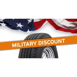 Get 8% discount on military members At Tirebuyer.com