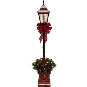 Holiday Time Pre Lit 4 Christmas Lamp Post Tree For $25 At Walmart.com