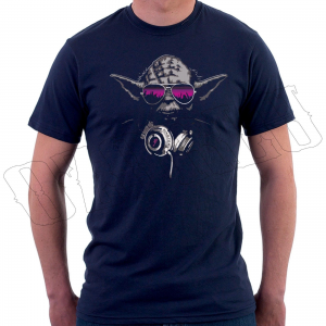 Star Wars Yoda DJ Jedi Master Hip Hop Music Headphones Mens T-Shirt For $12.49 At Ebay.com