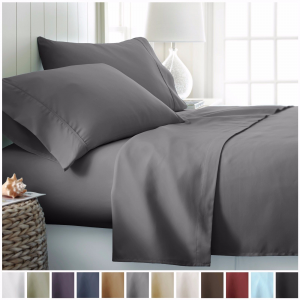 Egyptian Comfort 1800 Count Deep Pocket 4 Piece Bed Sheet Set For $10.49 At Ebay.com