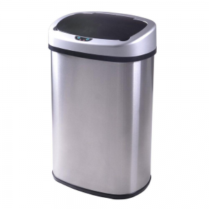 Grab 13-Gallon Touch Free Sensor Automatic Touchless Trash Can Kitchen Office For 