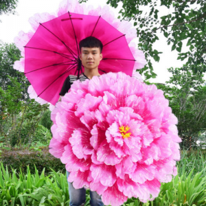 Silk Flower Dance Umbrella Peony Flower Rain Parasol Dance Cosplay Prop For $28.02 At Ebay.com