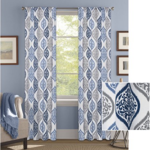 Better Homes and Gardens Damask Ogee Curtain Panel For $9.97 At $9.97 At Walmart.com