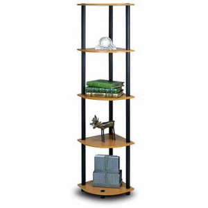 Furinno 99811 Turn-N-Tube 5-Tier Corner Display Rack Multipurpose Shelving Unit For $21.38 (Walmart.com)