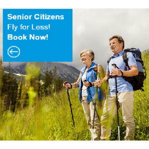 Get Up to $20 Off Senior Airfare Only At CheapOair.com