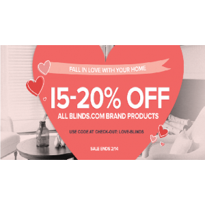 Get Up to 15-20% Off on All Blindsonly At Blinds.com