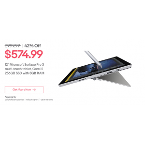 Get 42% Off on Microsoft Surface Pro Tablet  Only At Ebay.com