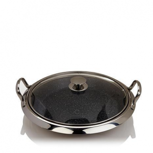 Curtis Stone DuraPan Nonstick 12 Multipurpose Deep Pan with Lid + 9 Recipe Card For  $19.99 At Ebay.com