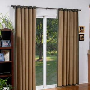 Buy Woven Wood Grommet Drapery For $142.99 At Blinds.com