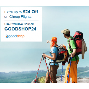 Goodshop Exclusive! Up to $24 OFF Flight Deals At CheapOair.com