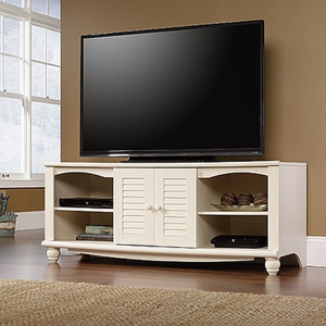 Sauder 403679 Harbor View Entertainment Credenza Antiqued White Finish For $198.57 At Ebay.com