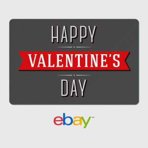 eBay Digital Gift Card Happy Valentine's Day Fast Email Delivery For $25 