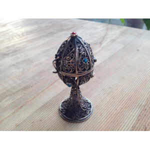 Antique Imperial Russian Silver 84 RUSSIAN FILIGREE EGG For $31 At Ebay.com