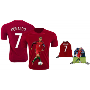 Ronaldo Jersey Style T-shirt Kids Cristiano Ronaldo Jersey Portugal T-shirt $12.99 At Amazon.com