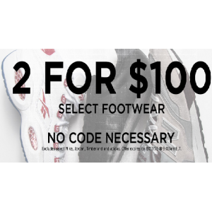 Get 2 For $100 on Selected Footwear Only At JimmyJazz.com