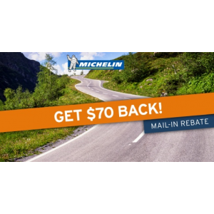 Get $70 back on any set of 4 Michelin tires At Tirebuyer.com