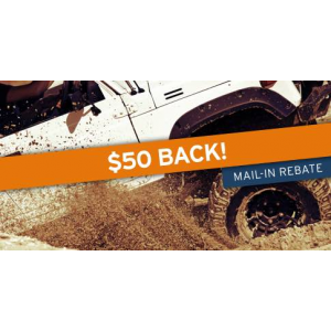 $50 back on any set of 4 BFGoodrich tires At Tirebuyer.com